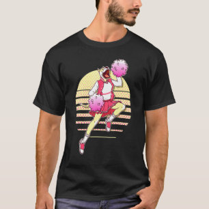 Mädchen Cooler Pitbull Cheerleader Jubel Cheerlead T-Shirt