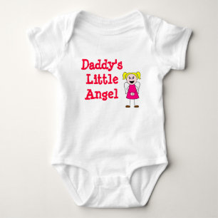 Mädchen, Daddy's Little Angel Baby Strampler