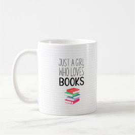 Mädchen, das Bücher liebt Kaffeetasse