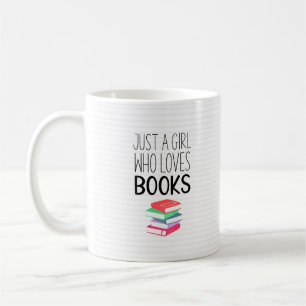 Mädchen, das Bücher liebt Kaffeetasse