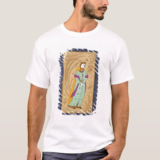 Mädchen, das ein Weinschiff und eine Birne, vom La T-Shirt (Vorderseite)