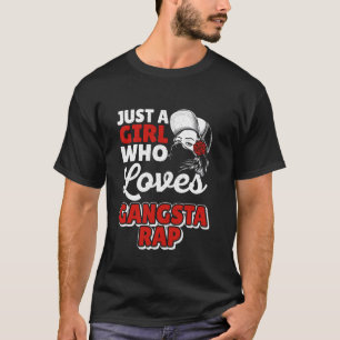 Mädchen, das Gangsta-Rap Gangster-Rapper HipHop li T-Shirt