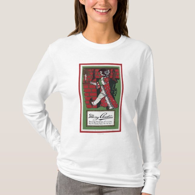 Mädchen, das Puppe und Kerzenständer hält T-Shirt (Vorderseite)