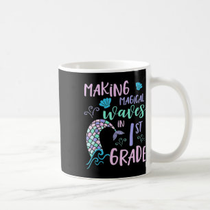 Mädchen der ersten Klasse Niedlich Meerjungfrau Er Kaffeetasse