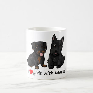 Mädchen der Liebe I mit Bärten! Tasse