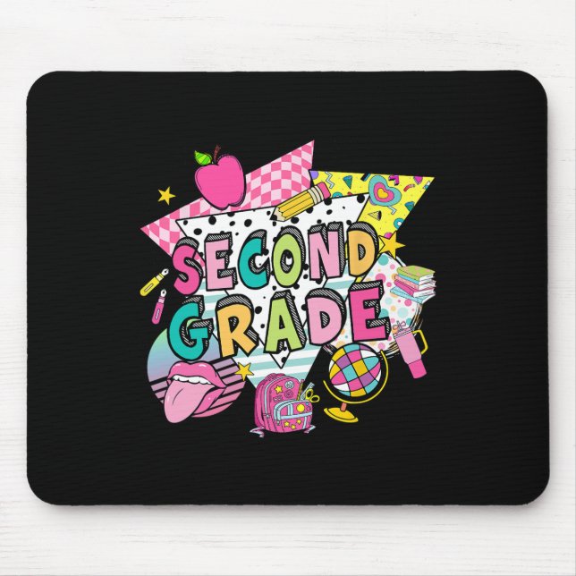 Mädchen der zweiten Klasse zurück zur Schule Paste Mousepad (Vorne)
