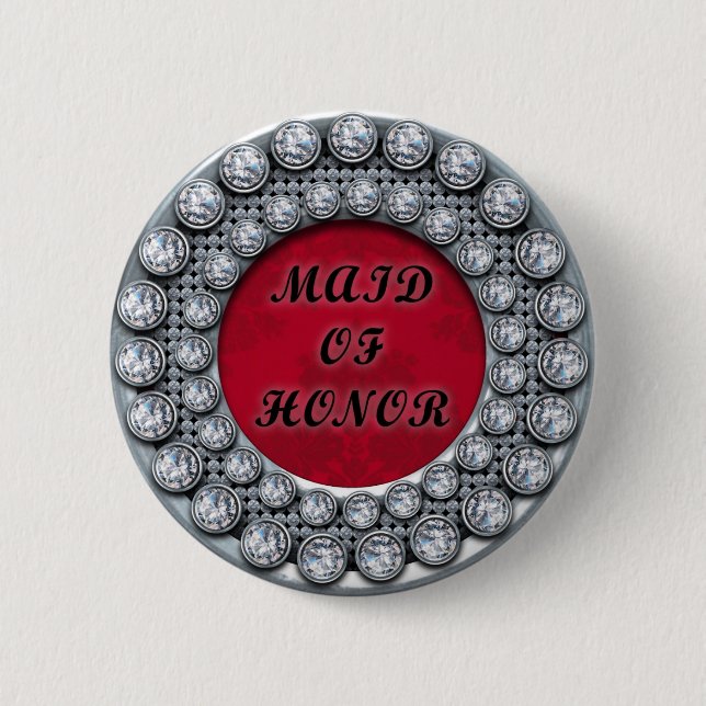 Mädchen des Ehrendiamantknopfes Button (Vorderseite)