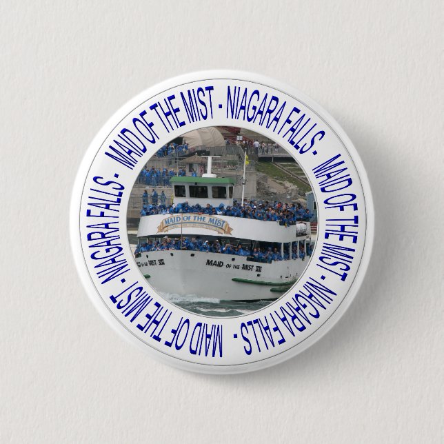 Mädchen des Nebels - Niagara Falls Button (Vorderseite)