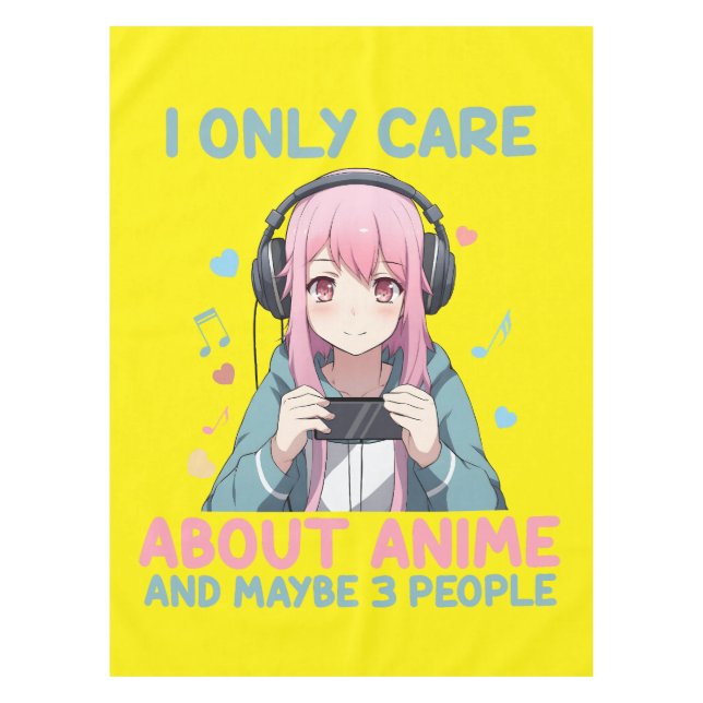 Mädchen, die Anime Liebe Tischdecke (Vorderseite)