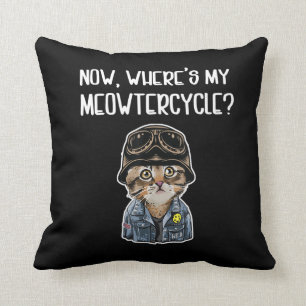 Mädchen, die Lieben Cats Geschenk für Motorradli Kissen