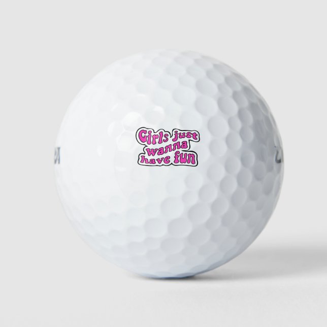 Mädchen, die nur Spaß haben wollen Golfball (Vorderseite)
