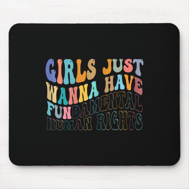 Mädchen, die nur wollen, haben eine grundlegende M Mousepad (Vorne)