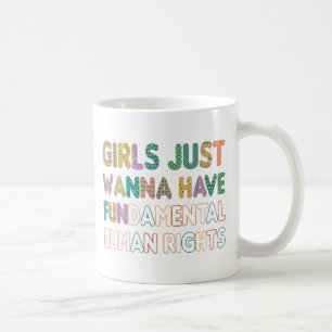 Mädchen, die nur wollen, haben grundlegende Mensch Kaffeetasse
