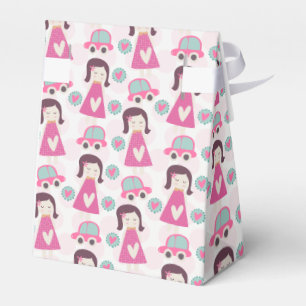 Mädchen, die Orte haben Geschenkschachtel