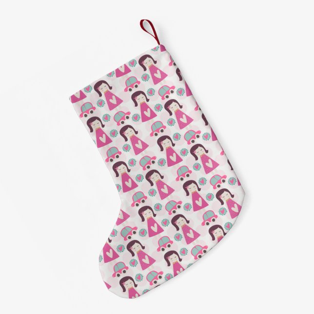 Mädchen, die Orte haben Kleiner Weihnachtsstrumpf (Rückseite (Hängend))