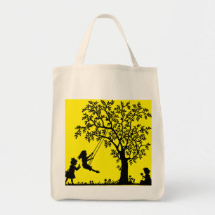 Mädchen, die sich über Tote Bag lustig machen Tragetasche