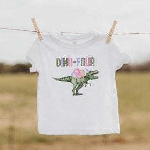 Mädchen Dino-Vier Party-Shirt Kleinkind T-shirt