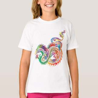 Mädchen-Drache-T - Shirt