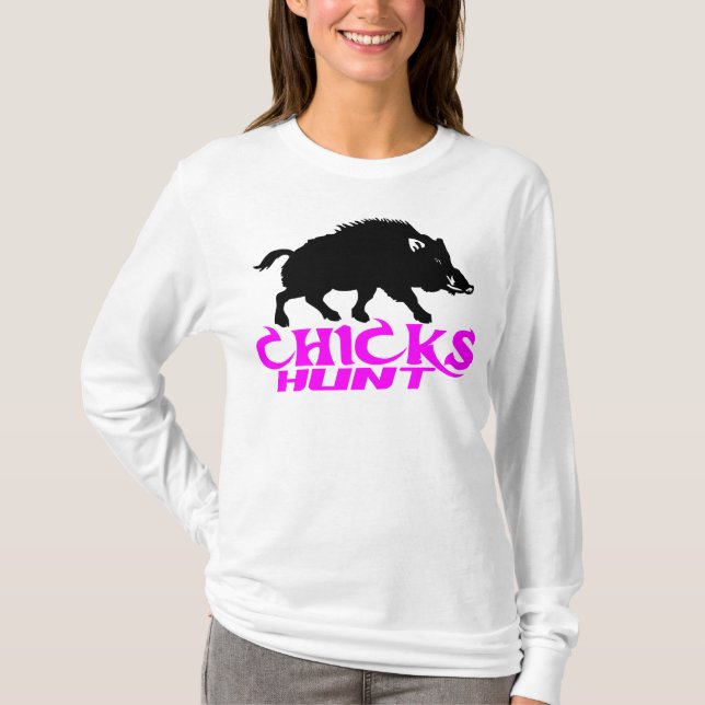 MÄDCHEN-EBER-JAGD T-Shirt (Vorderseite)