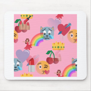 Mädchen Emoji Mousepad