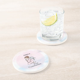 Mädchen, Erster Kommunion Angel Untersetzer