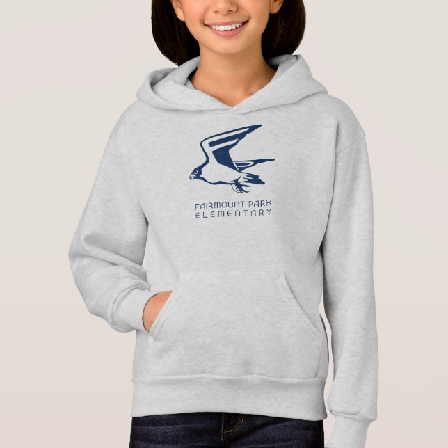 Mädchen-FalkeHoodie Hoodie (Vorderseite)