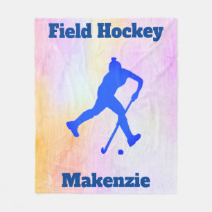 Mädchen Feldhockey Abstract Fleece-Decke Fleecedecke