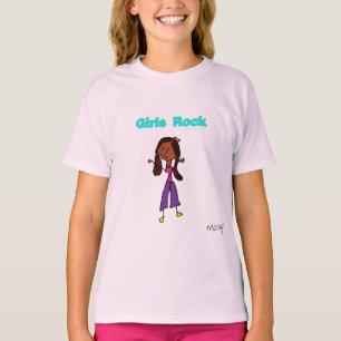 Mädchen-Felsen T-Shirt