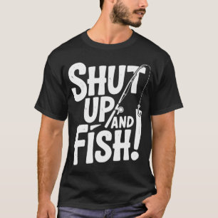 Mädchen fischen auch lustige Angelrute Fischer Ang T-Shirt