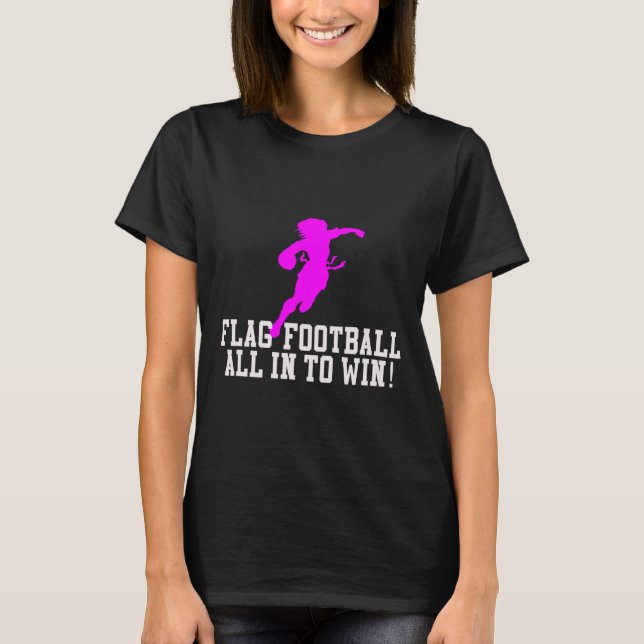 Mädchen Flag Fußball für Kinder Jugend oder Frauen T-Shirt (Vorderseite)