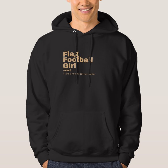Mädchen - Flaggenfußball Hoodie (Vorderseite)