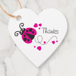 Mädchen fliegen Herz Ladybug rosa Gewohnheit Dank Geschenkanhänger