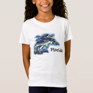 Mädchen-Florida-Delphint-stück T-Shirt