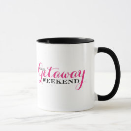Mädchen-Flucht-Wochenenden-Kaffee-Tasse Tasse