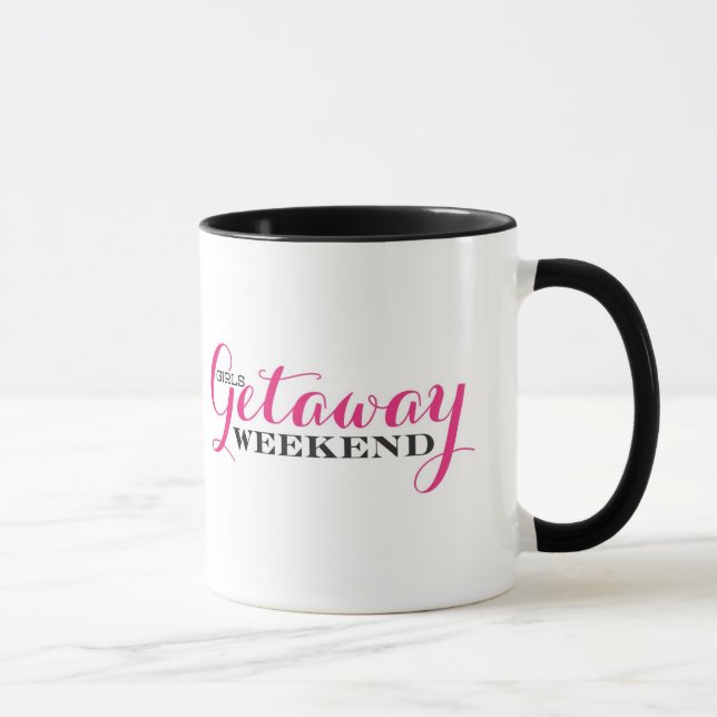 Mädchen-Flucht-Wochenenden-Kaffee-Tasse Tasse (Rechts)