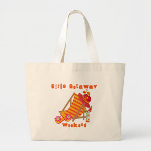 Mädchen-Flucht-Wochenenden-T - Shirts und Jumbo Stoffbeutel