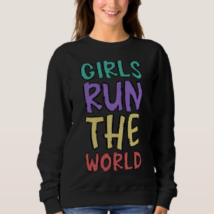 Mädchen führen die Welt als Feministin Sweatshirt