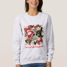 Mädchen-Fußball-Fan-Sweatshirt