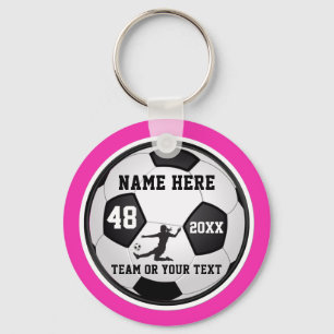 Mädchen-Fußball-Team-Geschenke, Ihre Farben und Schlüsselanhänger