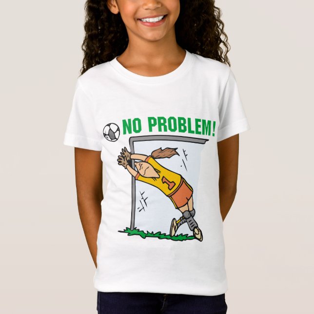 Mädchen-Fußball-Tormann-T-Shirts und Geschenke T-Shirt (Vorderseite)