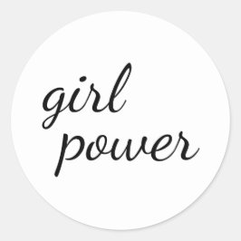 Mädchen-Gang Feministische Moderne Empowerment-Des Runder Aufkleber