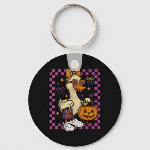 Mädchen Gans Halloween Gruselige Gans Alberne Gans Schlüsselanhänger