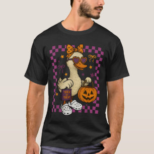 Mädchen Gans Halloween Gruselige Gans Lustige Gans T-Shirt