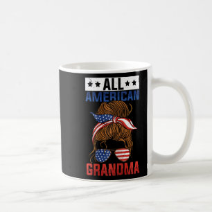 Mädchen ganz amerikanische Oma 4. Juli Kaffeetasse