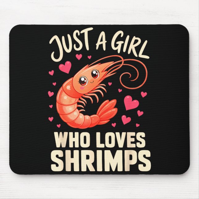 Mädchen Garnelen Cajun Meeresfrüchte  Mousepad (Vorne)