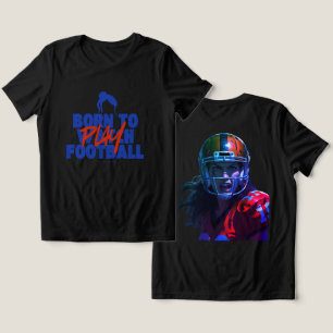Mädchen, geboren um Fußball zu spielen 2.0 Tri-Blend Shirt