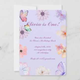 MÄDCHEN - GEBURTSTAG EINLADUNG