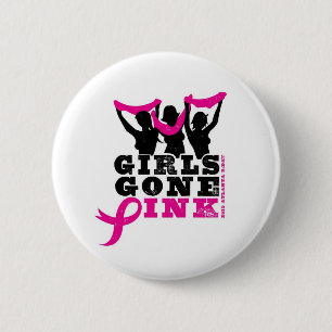 Mädchen gegangener rosa Knopf Button