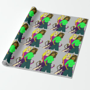Mädchen Geschenkpapier