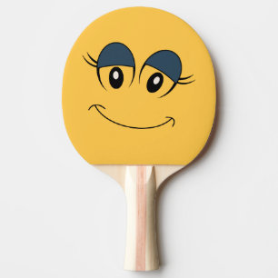 Mädchen-Gesichts-Klingeln Pong Paddel Tischtennis Schläger